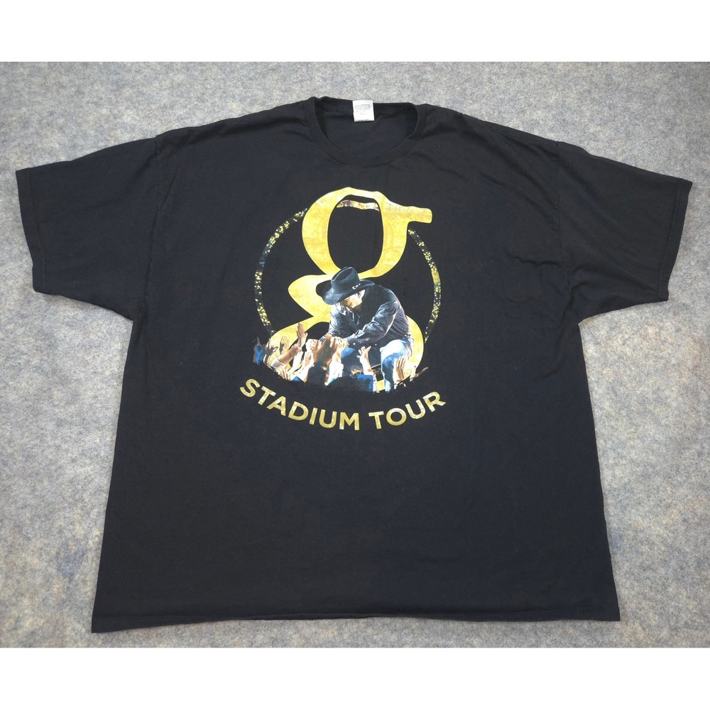 Garth Brooks Stadium Tour Shirt Mens 3XL Black Gold Graphic Concert Tee 2019-22